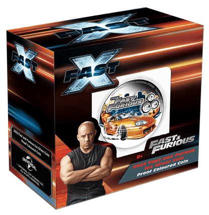 2023 Fast and Furious 1oz Silver Coin - Toyota Supra - Loose Change Coins