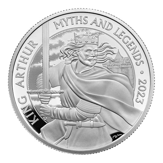 2023 Myths and Legends King Arthur UK £2 1oz Silver Proof Coin - Loose Change Coins