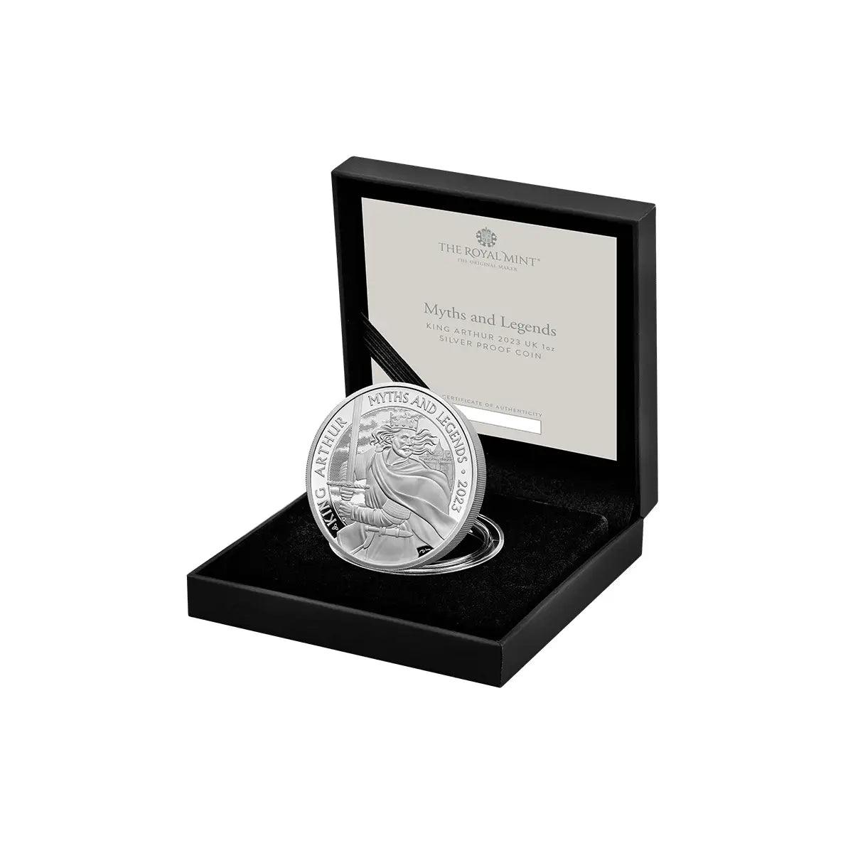2023 Myths and Legends King Arthur UK £2 1oz Silver Proof Coin - Loose Change Coins