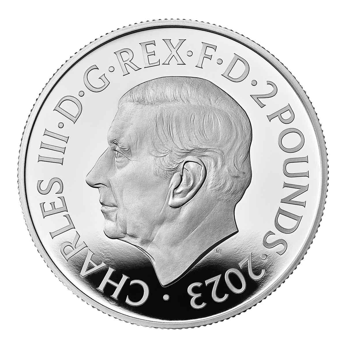 2023 Myths and Legends King Arthur UK £2 1oz Silver Proof Coin - Loose Change Coins