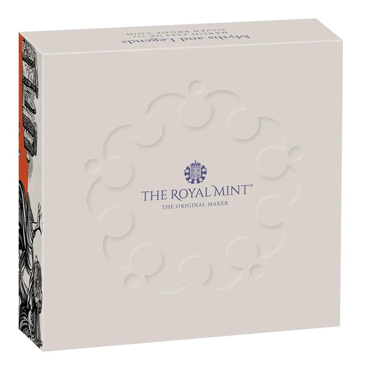 2023 Myths and Legends Merlin UK £2 1oz Silver Proof Coin - Loose Change Coins
