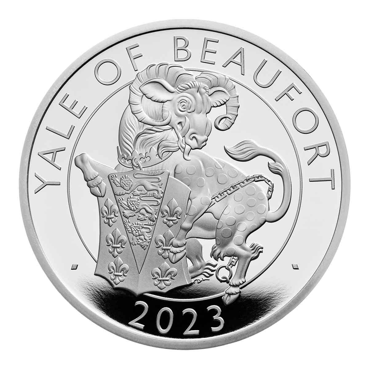 2023 Royal Tudor Beasts - The Yale of Beaufort £2 1oz Silver Proof Coin - Loose Change Coins
