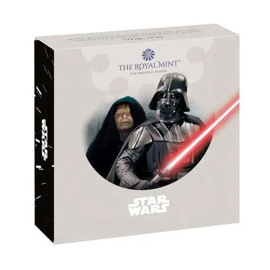 Star Wars Darth Vader and Emperor Palpatine 2023 50p Silver Proof Colour Coin - Loose Change Coins
