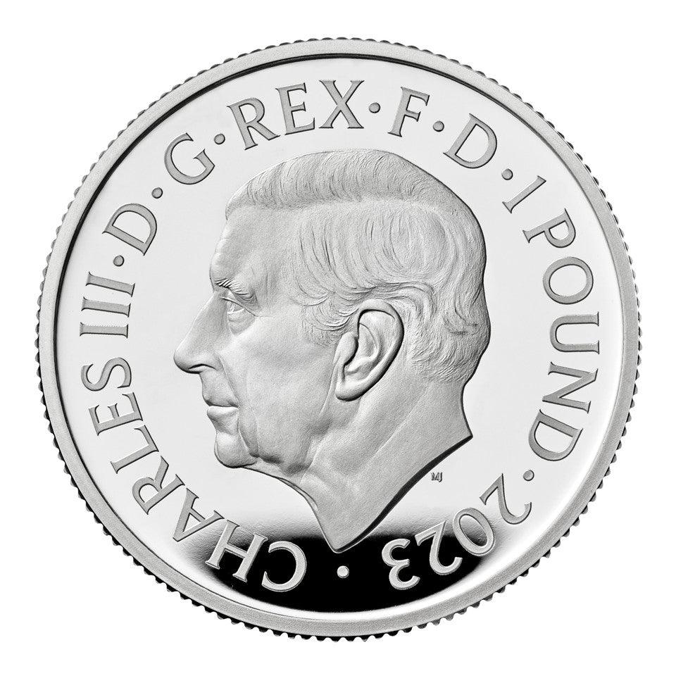 2023 The 75th Birthday of His Majesty King Charles III UK £1 1/2oz Silver Proof Coin - Loose Change Coins