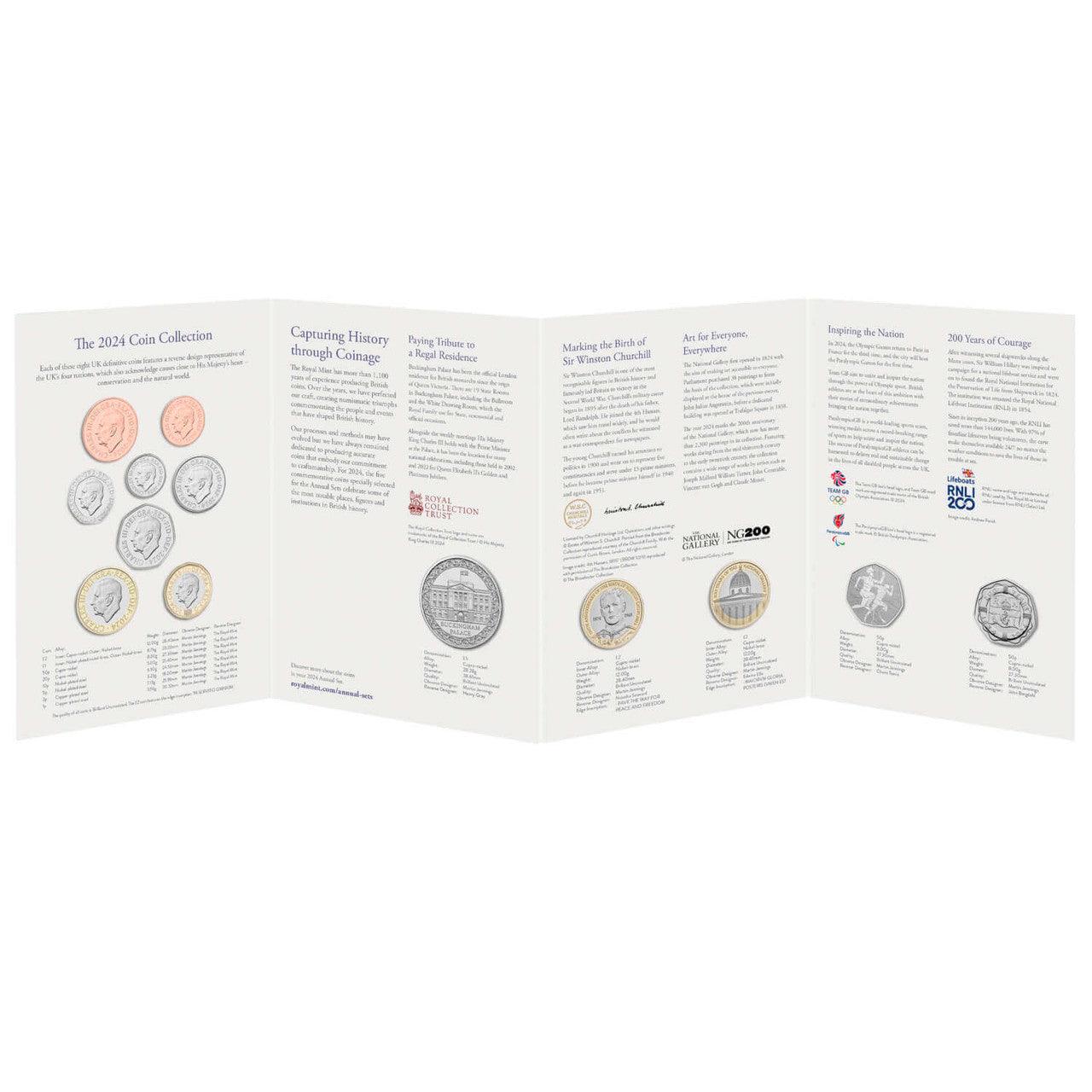 2024 United Kingdom Brilliant Uncirculated Annual Coin Set - Loose Change Coins