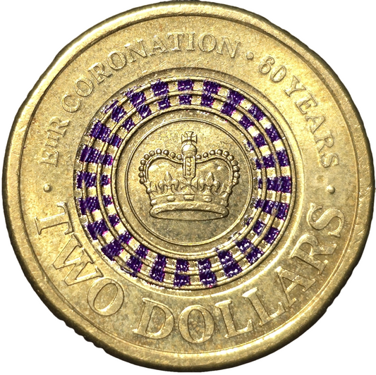 2013 $2 Coin - Queen Elizabeth II Coronation 60th Anniversary