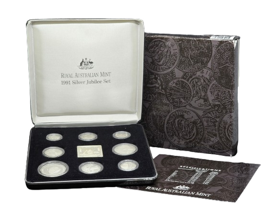 1991 Masterpieces in Silver - 25th Anniversary of Decimal Currency