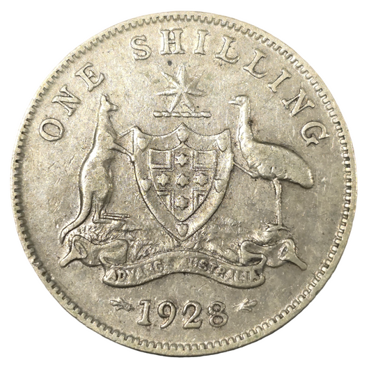 1928 Australian Shilling - Fine