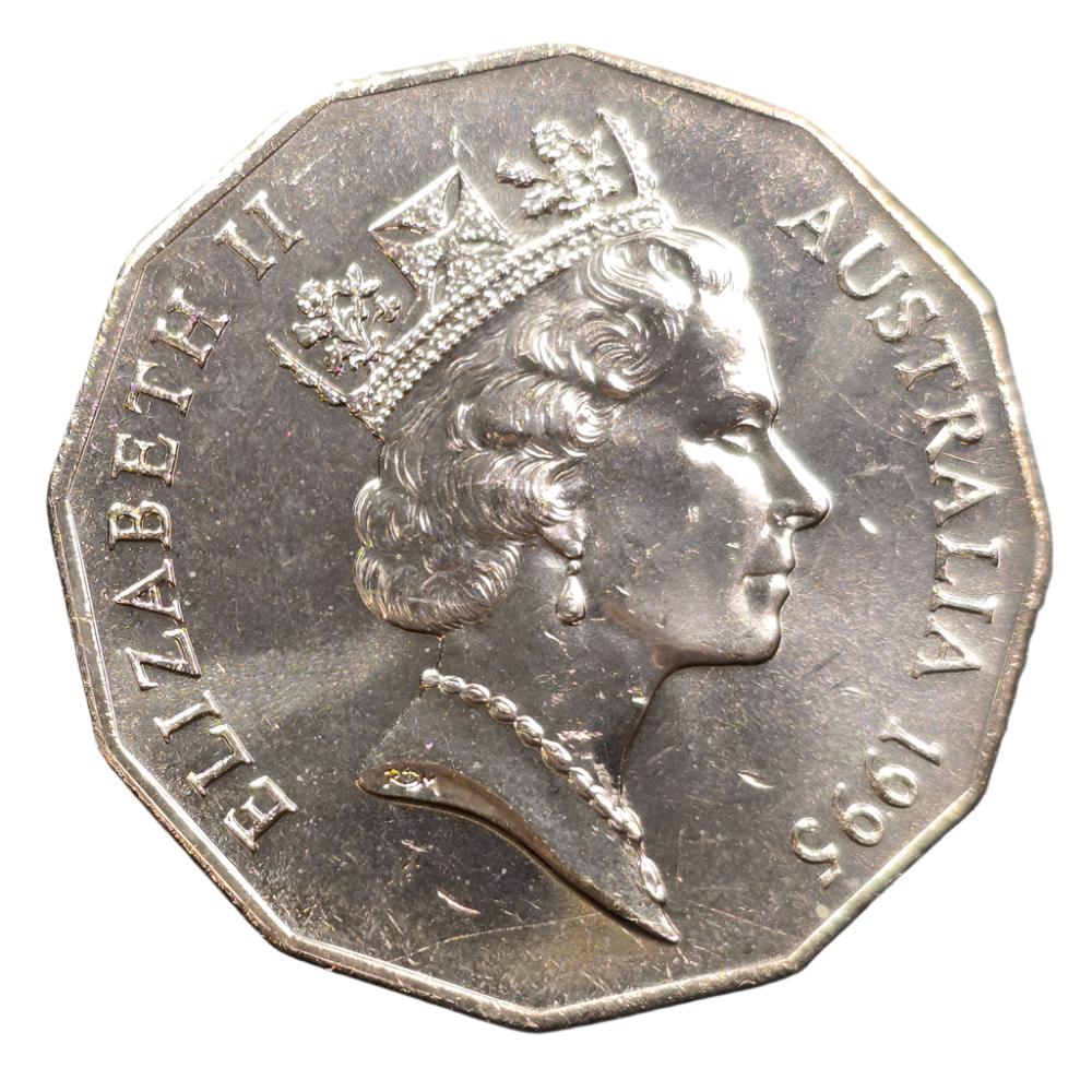 1995 50c Coin - 50th anniversary of the end of World War 2 - Uncirculated
