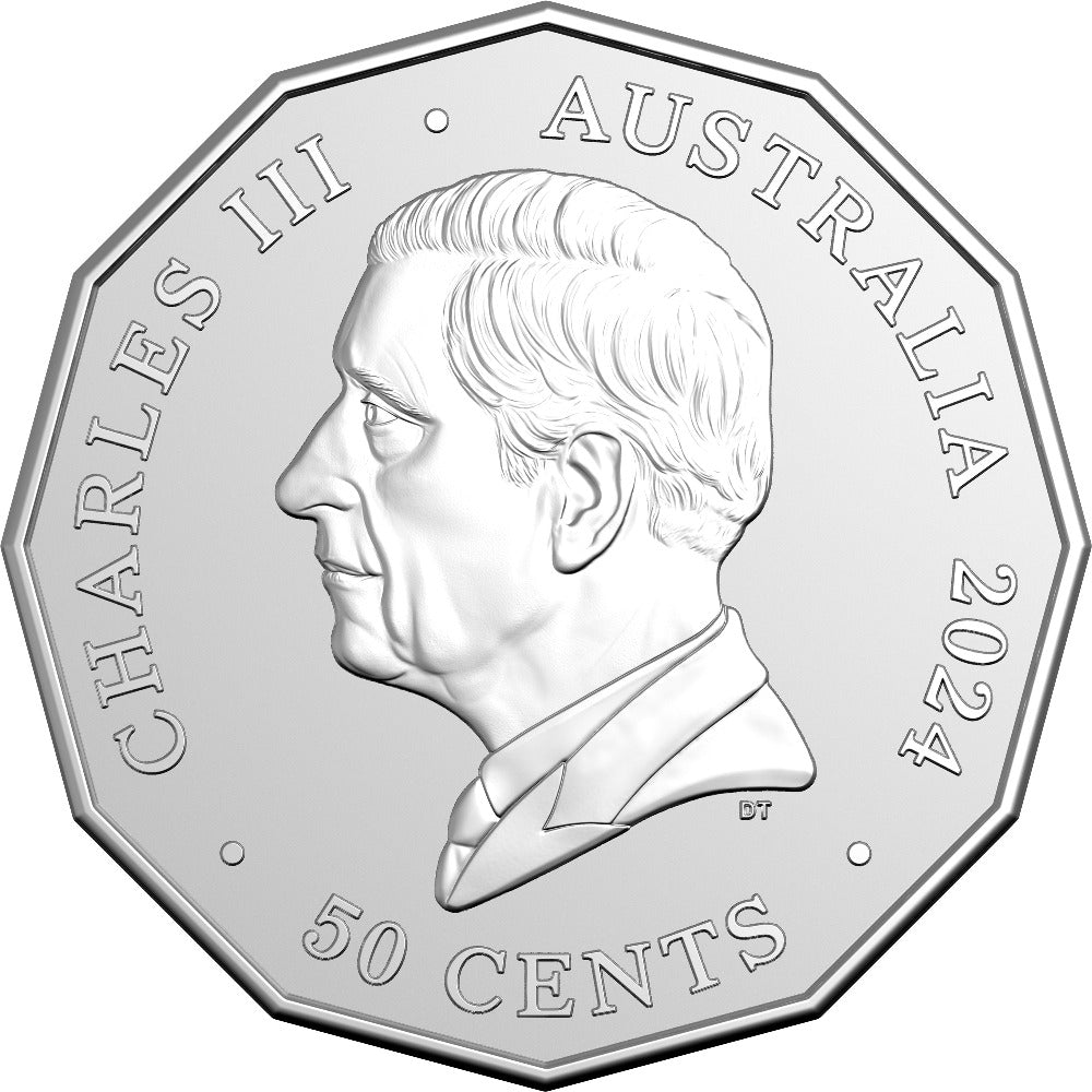 2024 50c Coloured Frosted Uncirculated Coin - NAIDOC Week