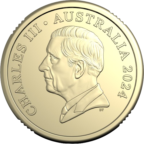 2024 Australian 2 Coin King Charles III Effigy Uncirculated