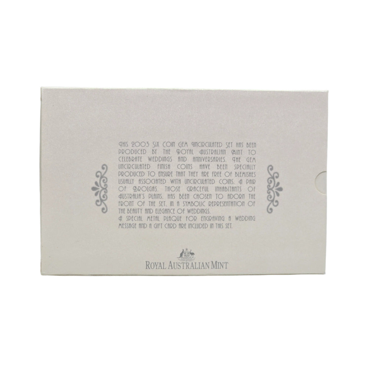 2003 Australian Wedding Coin Collection