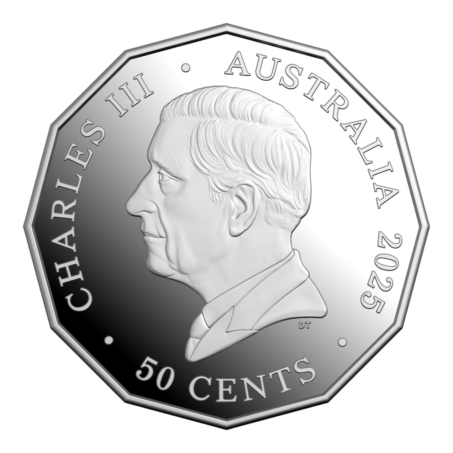 2025 50c Coloured Fine Silver Proof Coin - Christmas Festive Florals