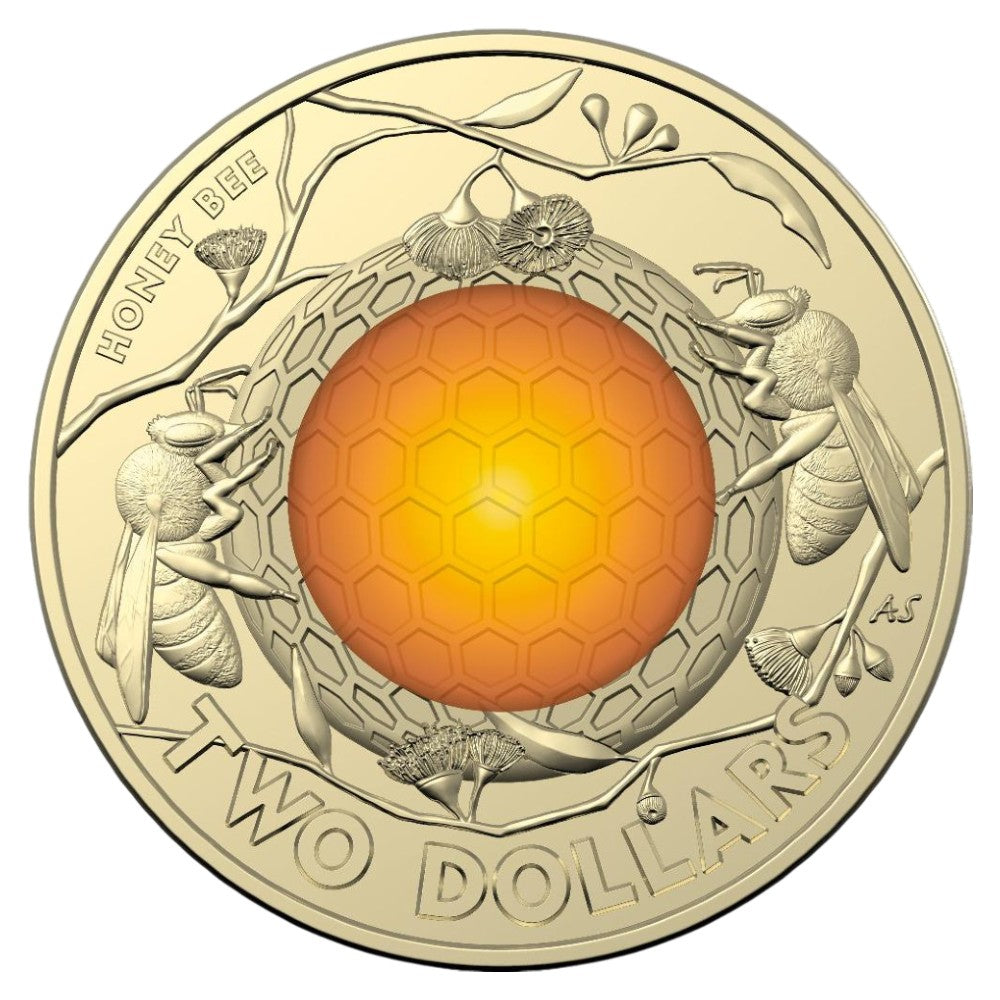 2022 $2 Coin - Australian Honey Bee - Uncirculated