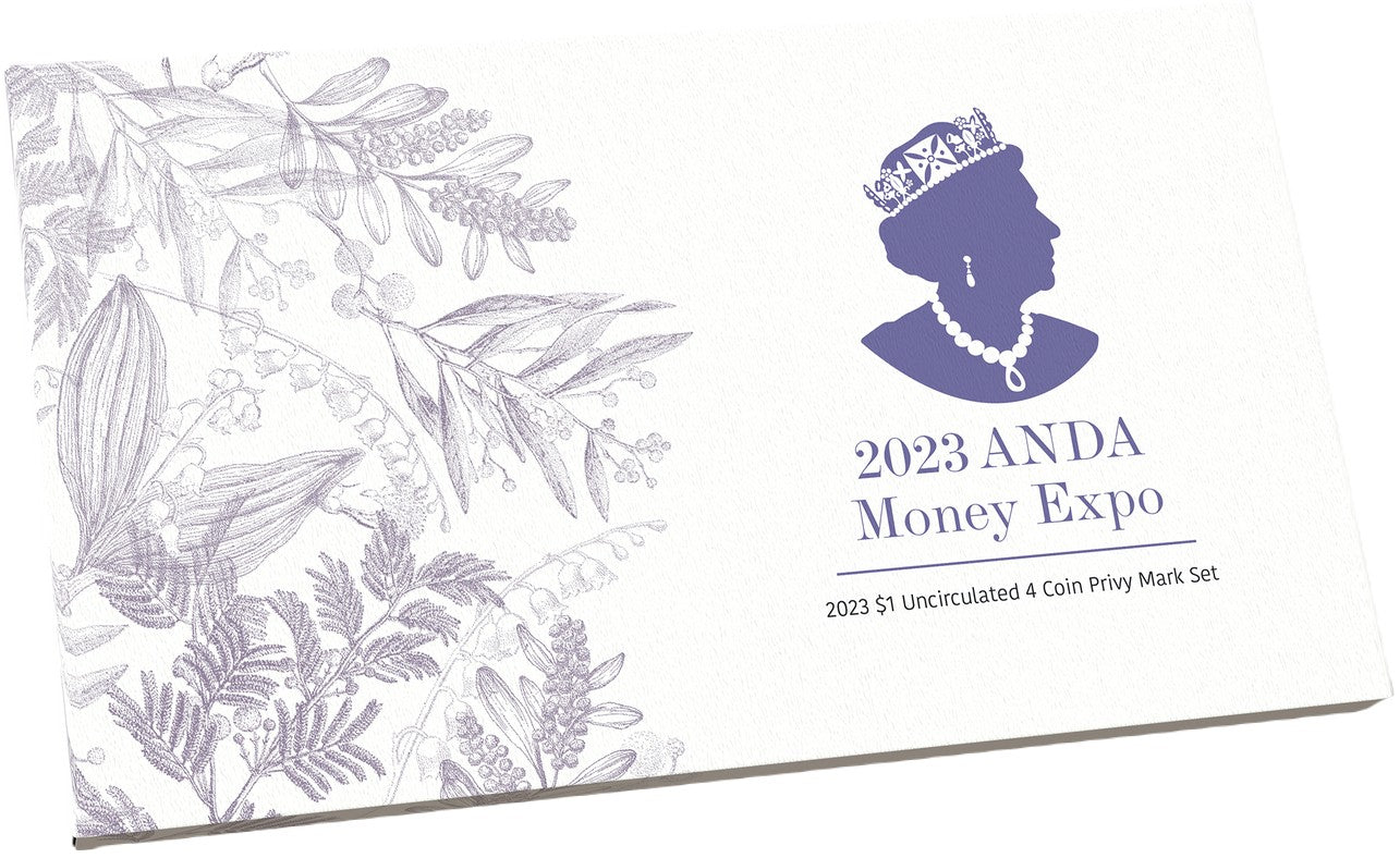 2023 ANDA Money Expo $1 Uncirculated 4 Coin Privy Mark Set