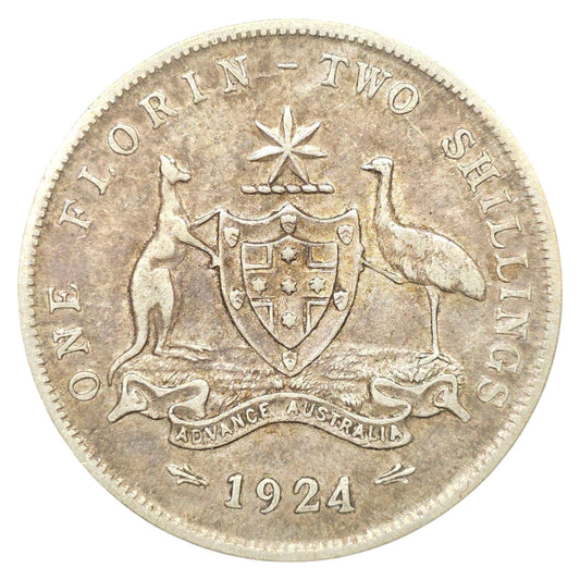 1924 Australian Florin - Fine