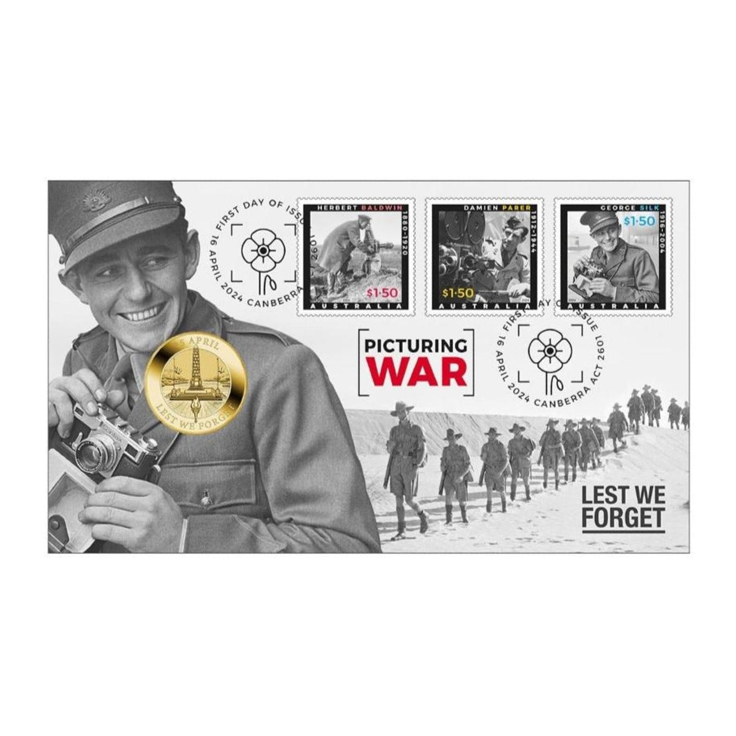2024 Perth Mint PNC - ANZAC Day 2024 "Picturing War"