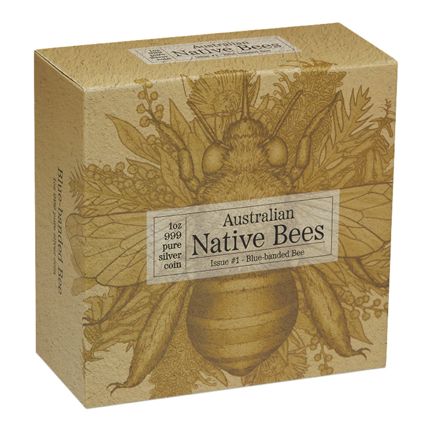 2025 Australian Native Bees - Blue-banded Bee 1oz Silver Proof Hologram Coin