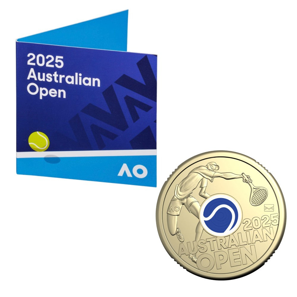 2025 $2 Coin Set - Men’s and Women's Australian Open $2 Privymark Coin in Folder *Lucky Dip*