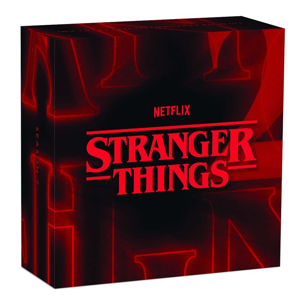 2026 1oz Silver Coloured Rectangular Coin - Stranger Things Season 2