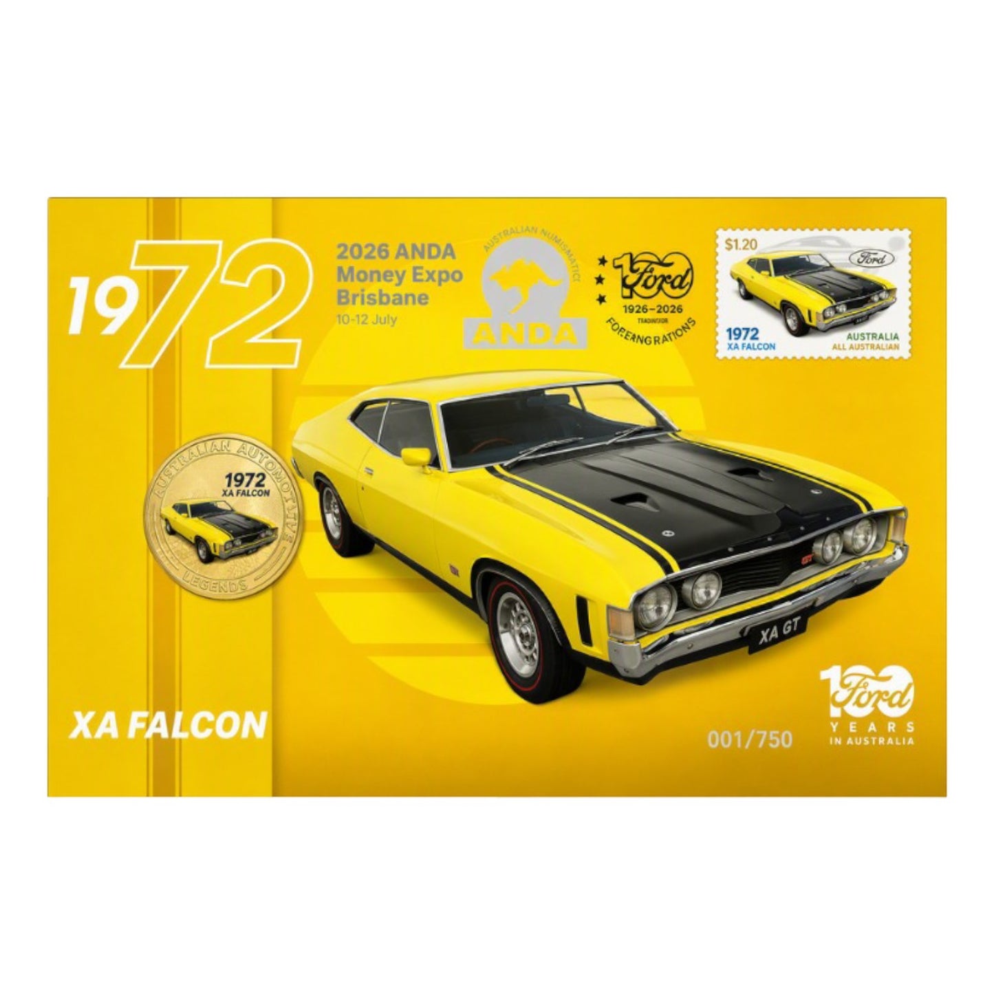 2026 ANDA Brisbane Money Expo - 1972 XA Falcon PNC