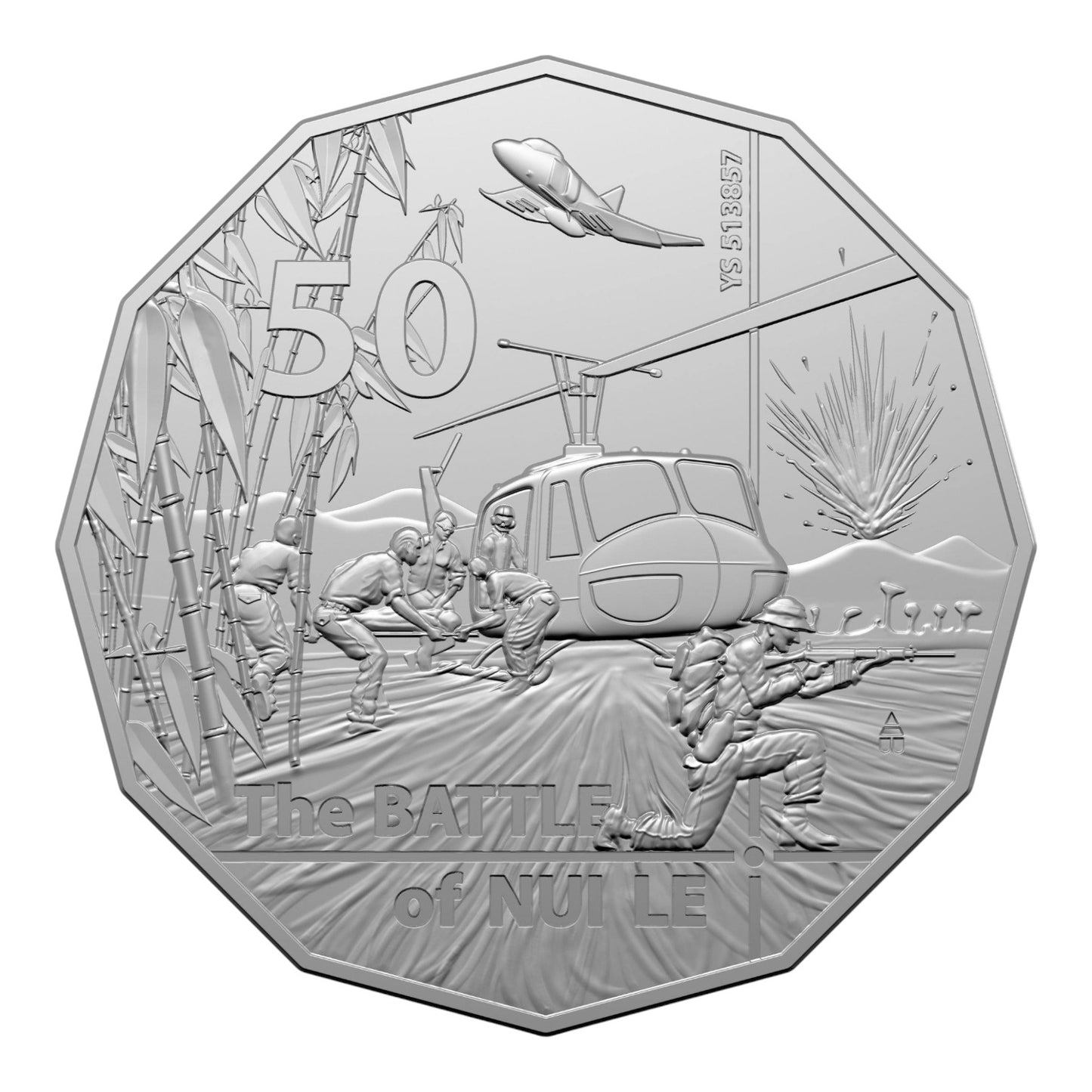 2021 50c Coin - 50th Anniversary of Operation Ivanhoe - The Battle of Nui Le