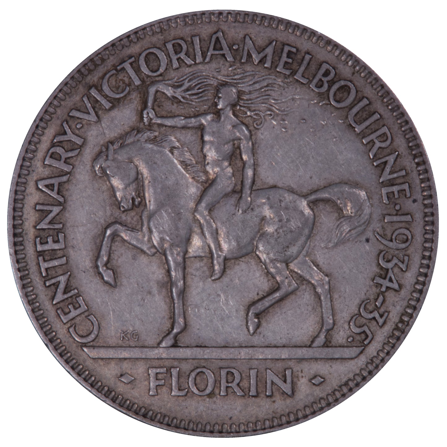 1934-35 Australian Florin - Very Fine