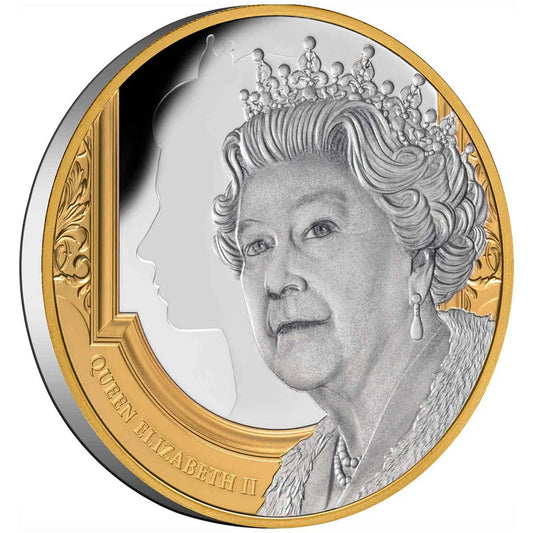 2022 Queen Elizabeth II Tribute - $1 (Niue) Gold-plated 1oz Silver Proof Coin