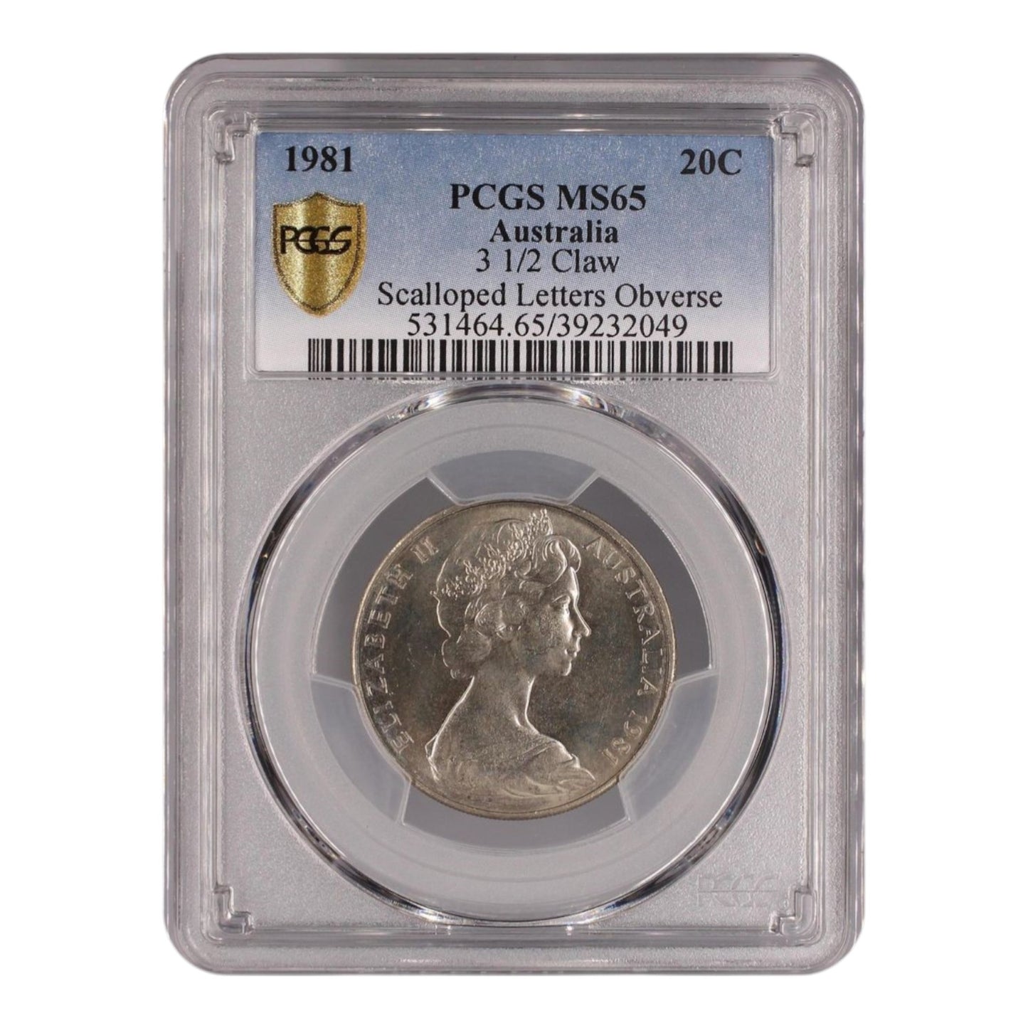1981 20c Coin - "3 1/2 Claw" Variety - MS65 #39232049