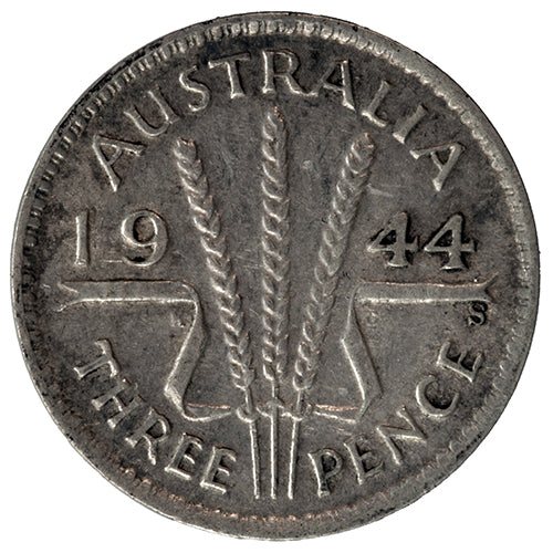 1944 'S' Australian Threepence