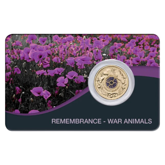 2024 $2 - Australia Remembrance Day War Animals Colour Aluminium-Bronze Uncirculated Coin Pack
