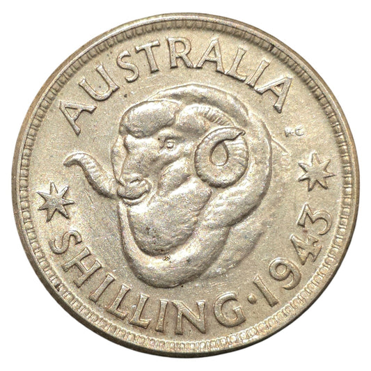 1943 (m) Australian Shilling - Extremely Fine
