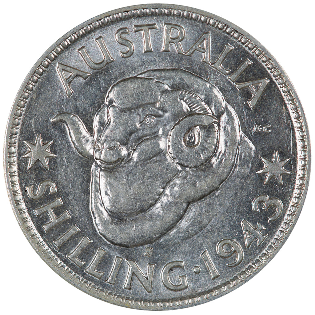 1943 (s) Australian Shilling - Very Good