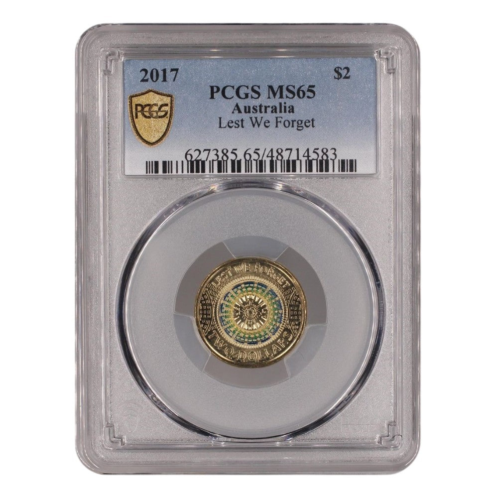 2017 $2 Coin - Lest We Forget - MS65 - #48714583