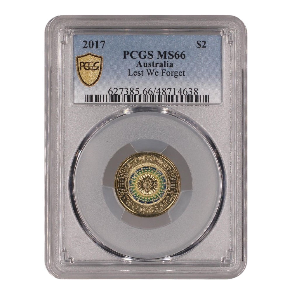2017 $2 Coin - Lest We Forget - MS66 - #48714638