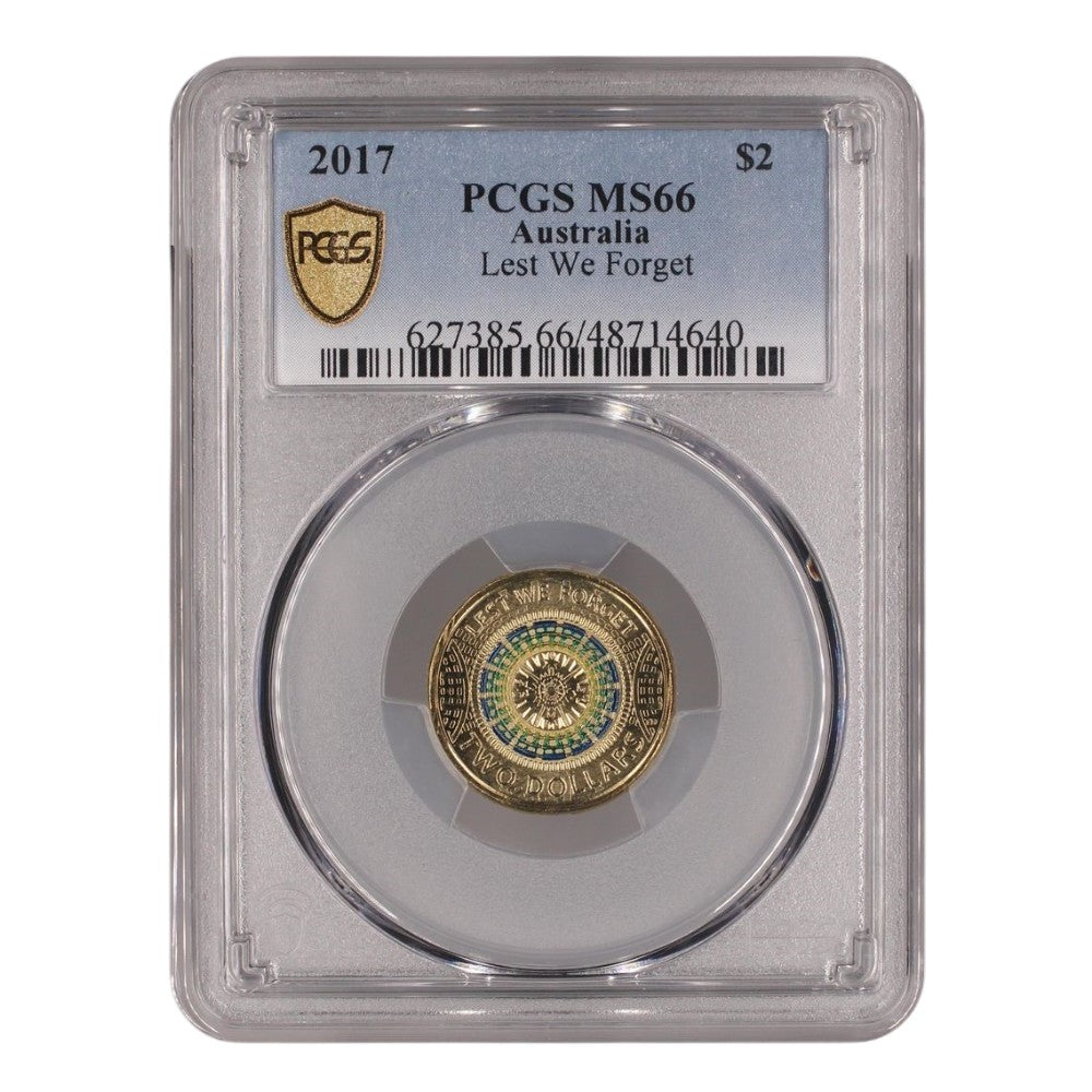 2017 $2 Coin - Lest We Forget - MS66 - #48714640