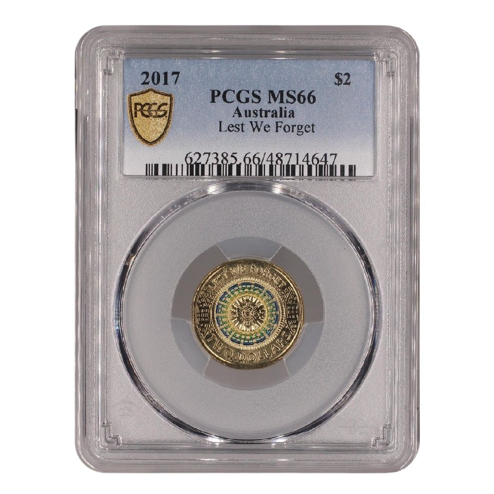 2017 $2 Coin - Lest We Forget - MS66 - #48714647