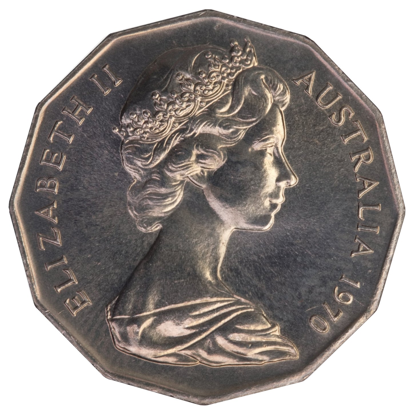 1970 50c Coin - Captain Cook's Bicentenary - Specimen Strike