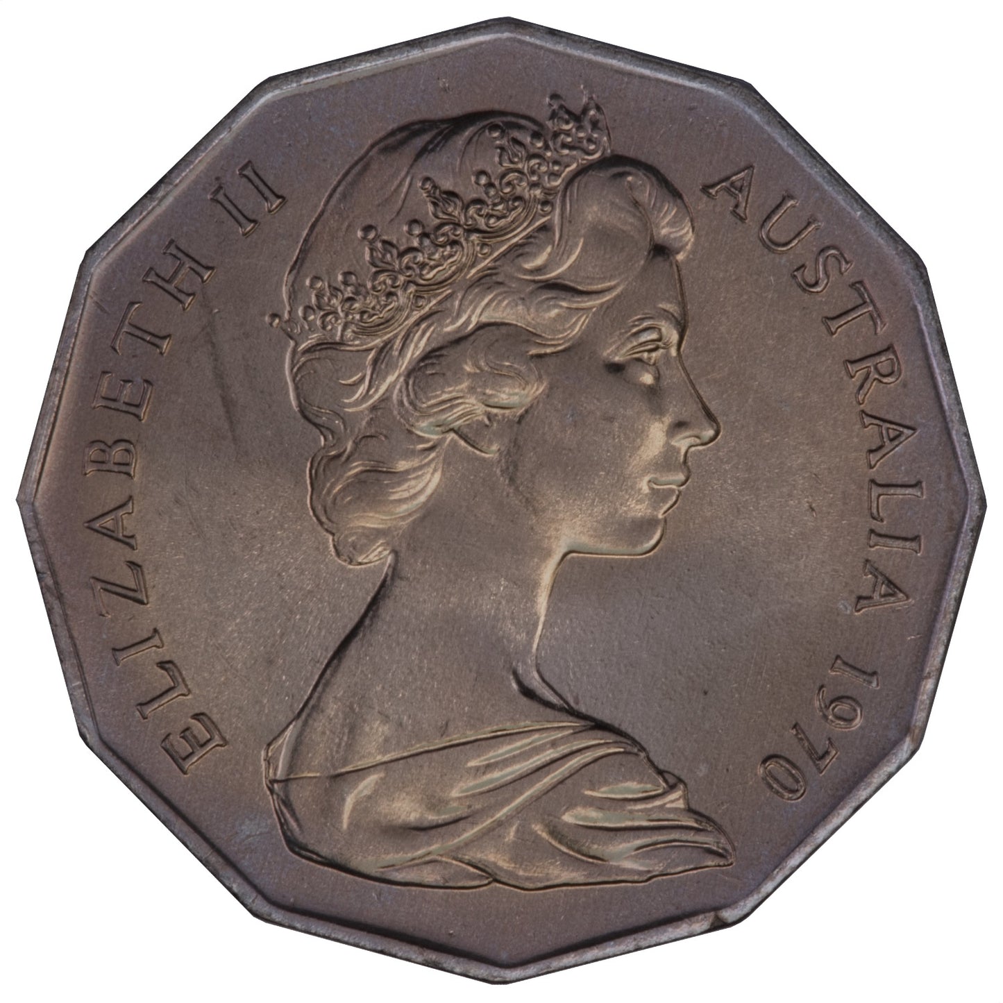 1970 50c Coin - Captain Cook's Bicentenary - Specimen Strike