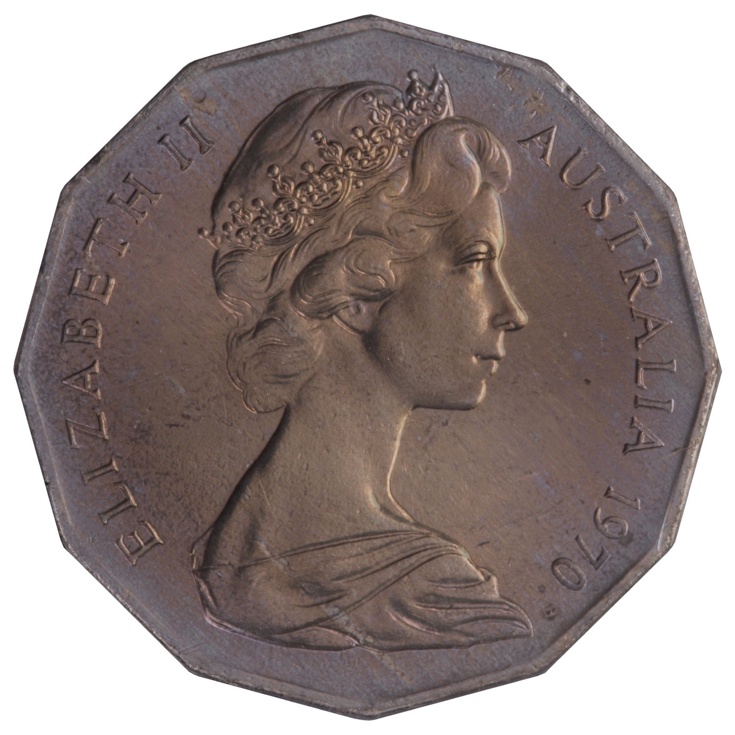 1970 50c Coin - Captain Cook's Bicentenary - Specimen Strike