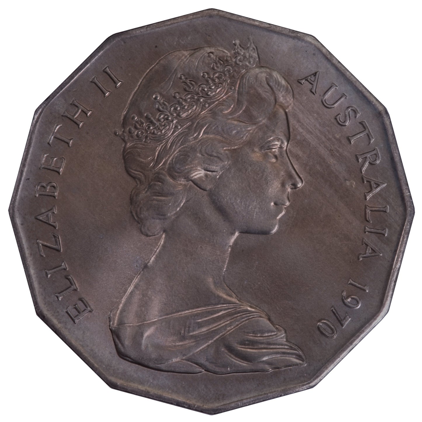1970 50c Coin - Captain Cook's Bicentenary - Specimen Strike