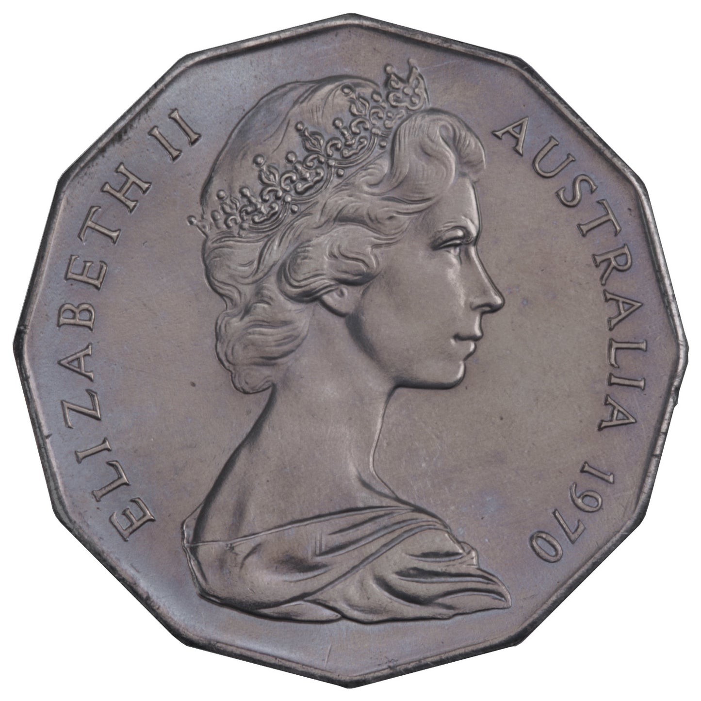 1970 50c Coin - Captain Cook's Bicentenary - Specimen Strike