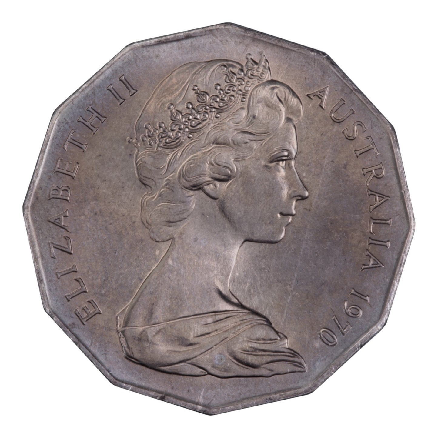 1970 50c Coin - Captain Cook's Bicentenary - Specimen Strike