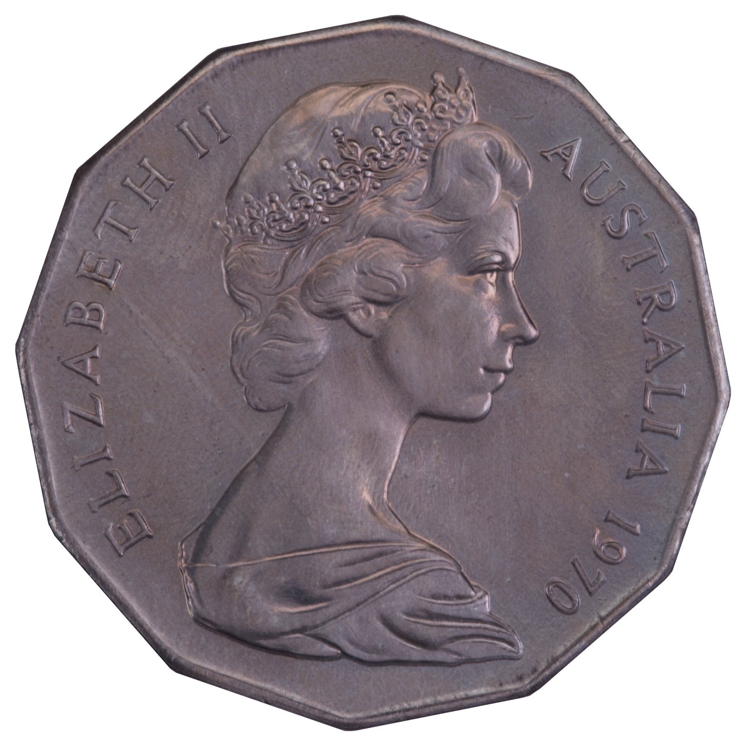 1970 50c Coin - Captain Cook's Bicentenary - Specimen Strike