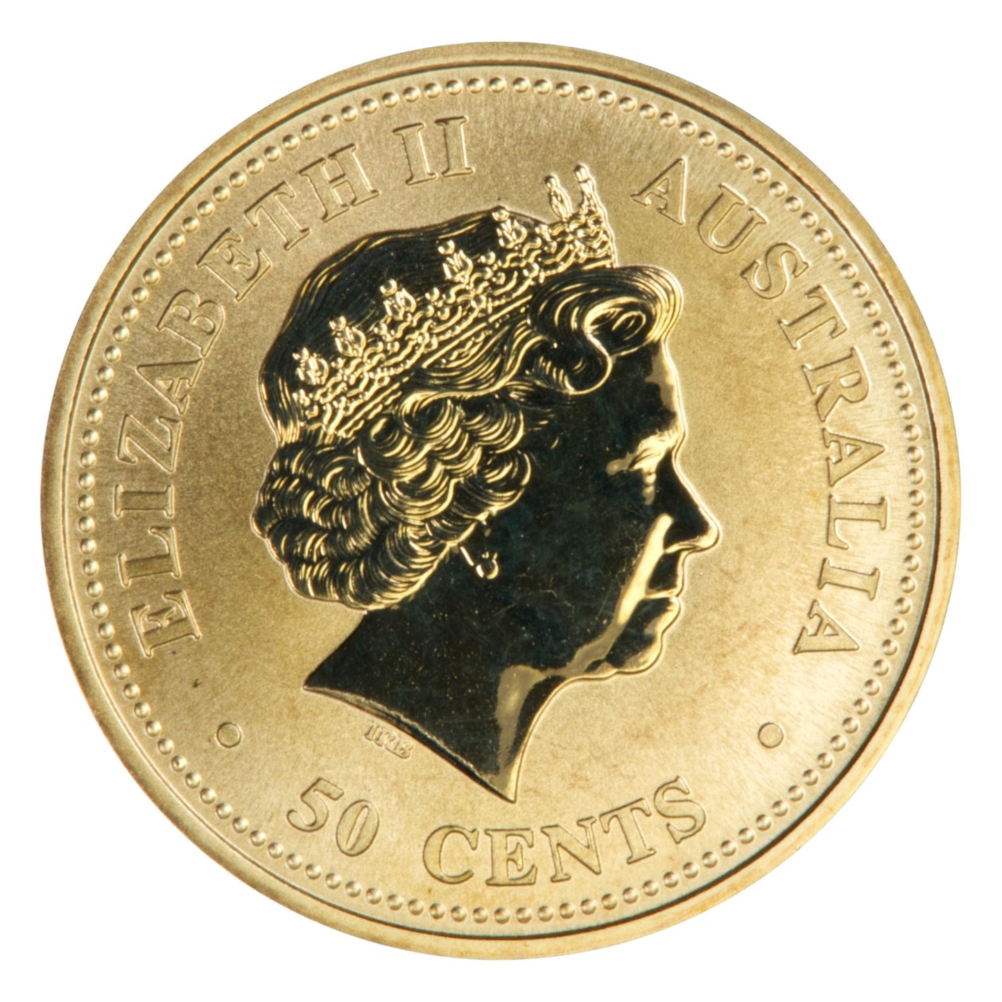 2006 Coloured 50c Coin - 80th Birthday of Queen Elizabeth II