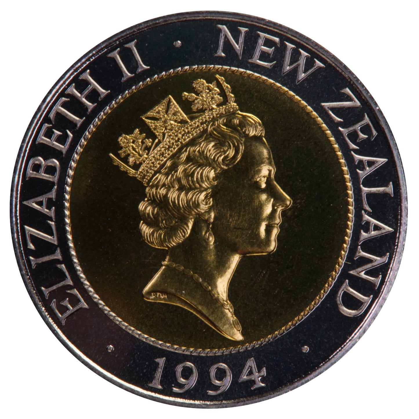 1994 New Zealand 50c Coin - HMS Endeavour - Uncirculated
