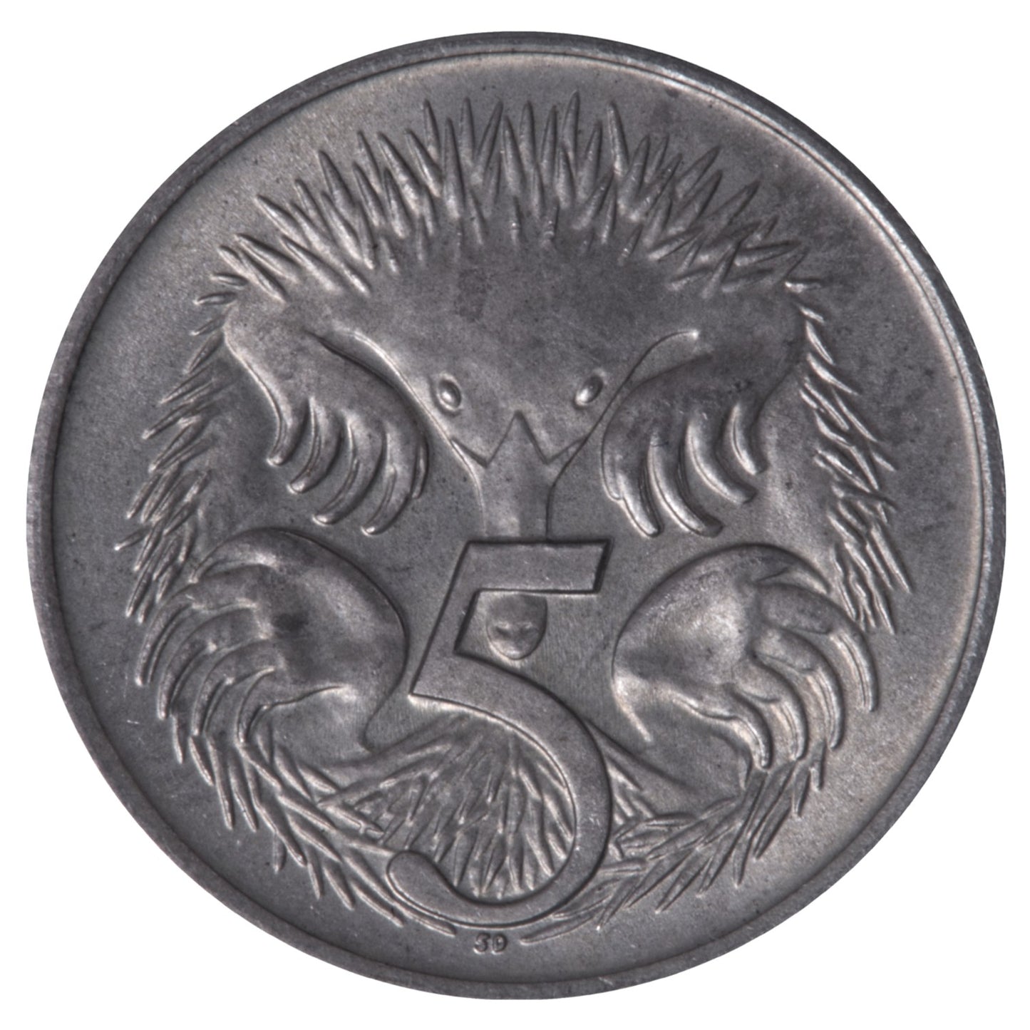 1966 5c Coin - Royal Mint London Variety - Uncirculated