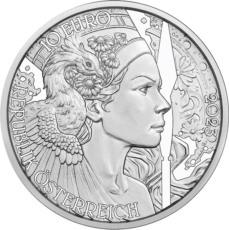 2023 1/2oz Austria The Language of Flowers Series - The Chamomile - 10 Euro Silver Proof Coin