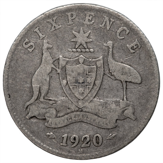 1920 Australian Sixpence
