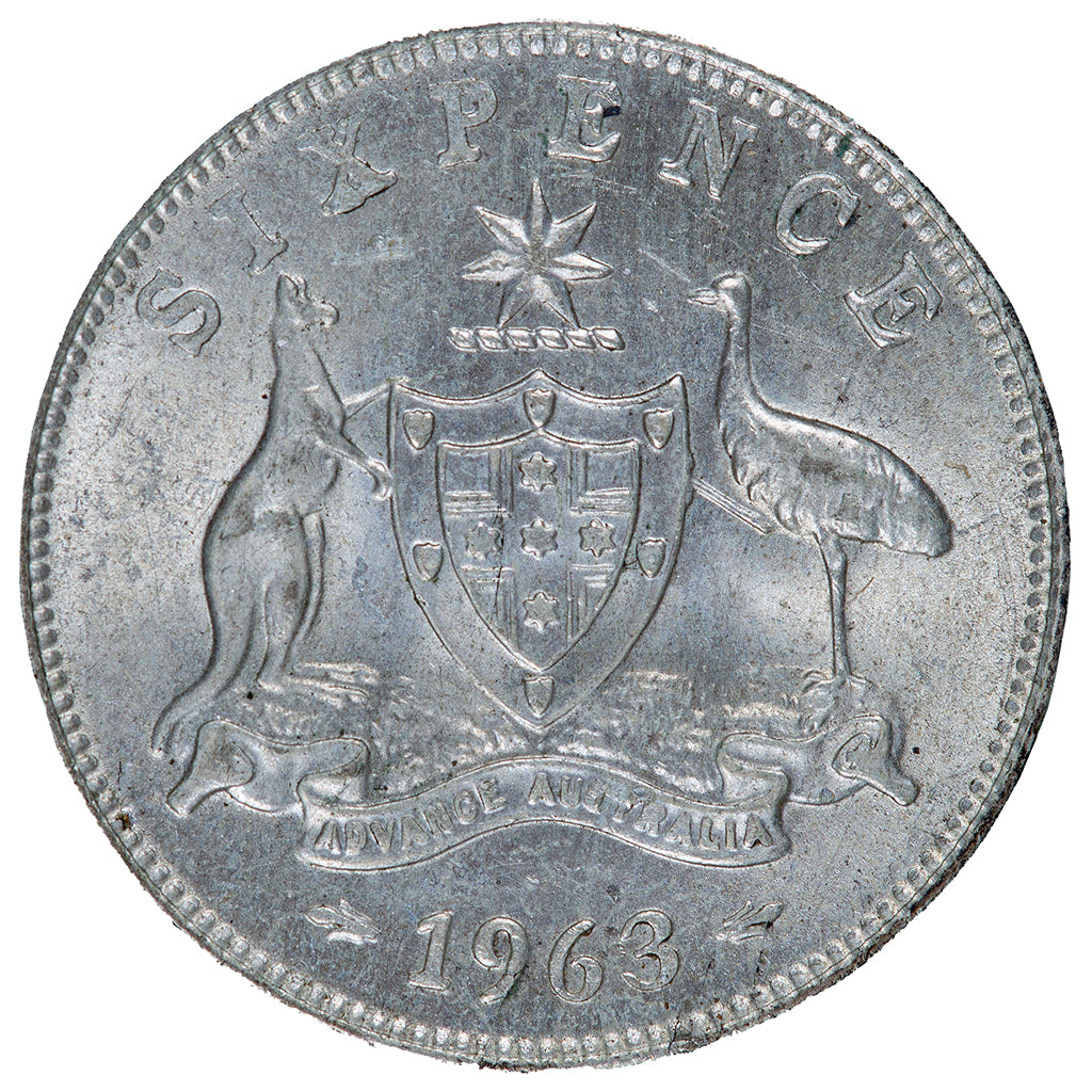 1963 Australian Sixpence